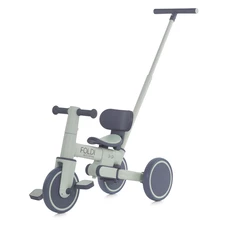 Трехколесный велосипед - беговел ME 1202 Slate Green Foldi, с ручкой, зеленый